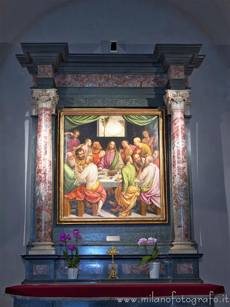 Oropa (Biella, Italy) - Last Supper by Bernardino Lanino in the Ancient Basilica of the Sanctuary of Oropa